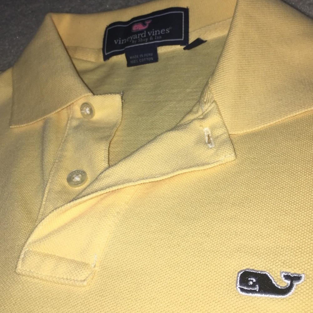 Yellow Vineyard Vines shirt